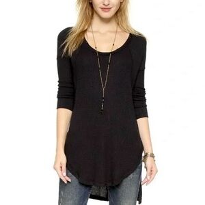 Free People Ventura Thermal Waffle Knit Top
